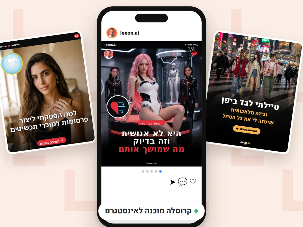 קרוסלות אמיתיות שנבנו במכונה, מוצגות כפוסט באינסטגרם