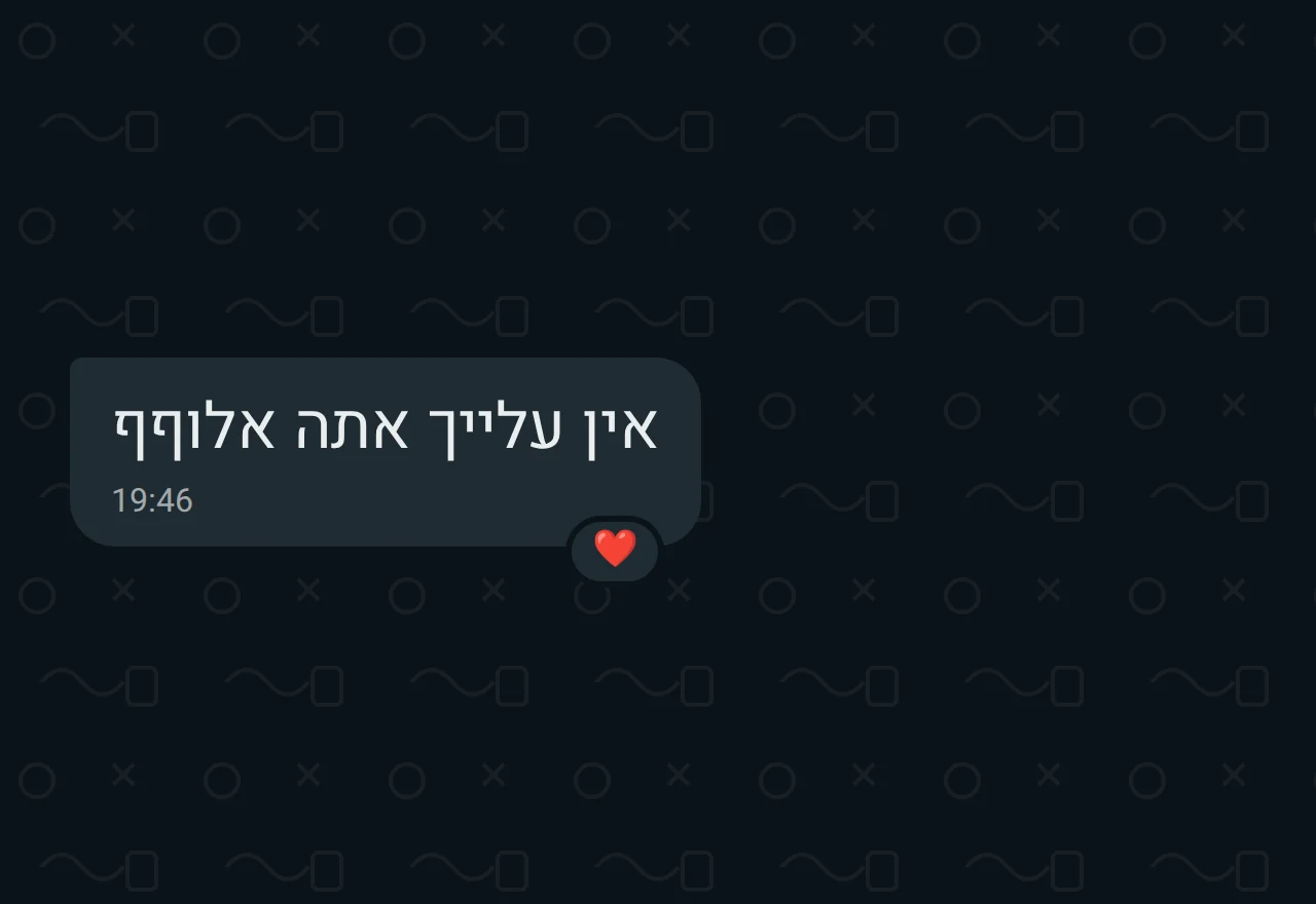 הודעת וואטסאפ מלקוח: אין עלייך אתה אלוףף