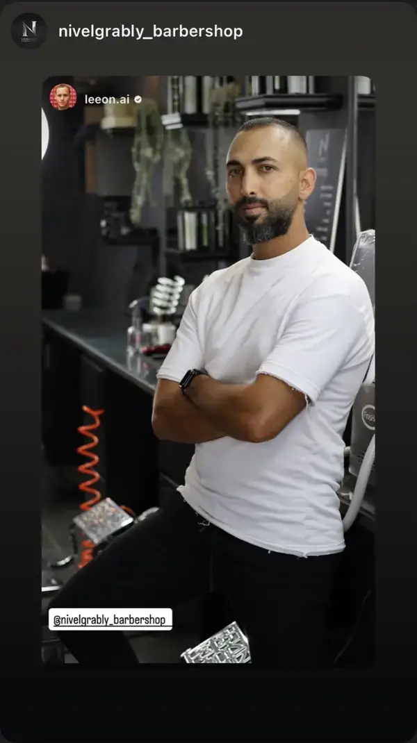 nivelgrably_barbershop משתפים בסטורי תמונה שיצרתי להם