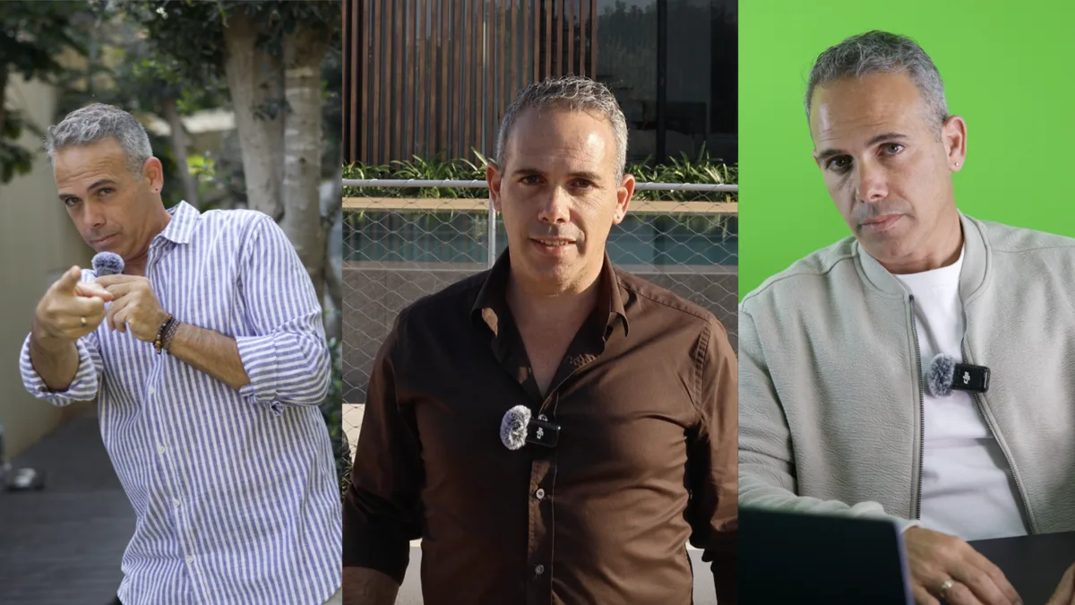 בעלי עסקים מול המצלמה בצילומי תוכן